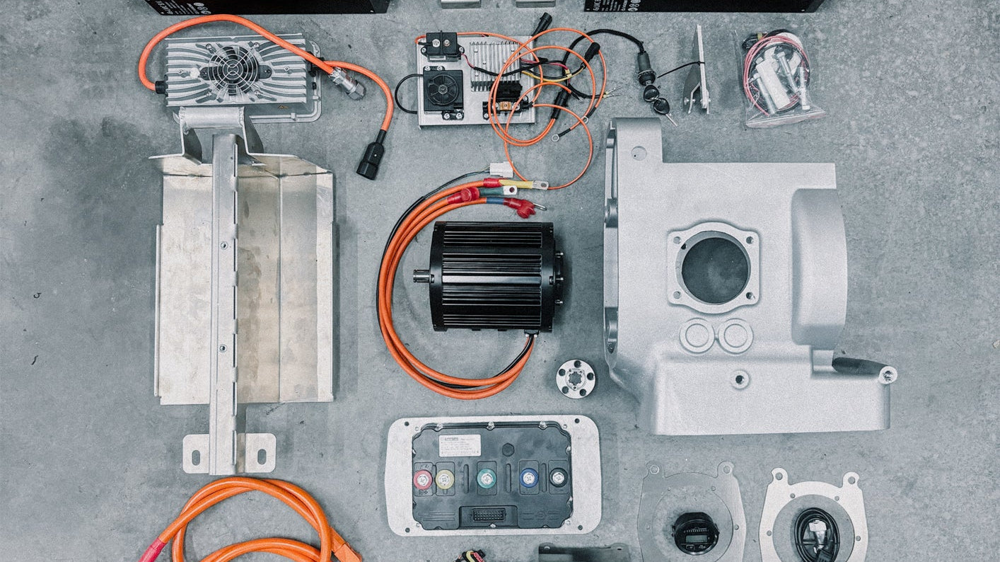 Kit de conversion électrique BMW R-Series : ce que contient une Pure Conversion Bymoss